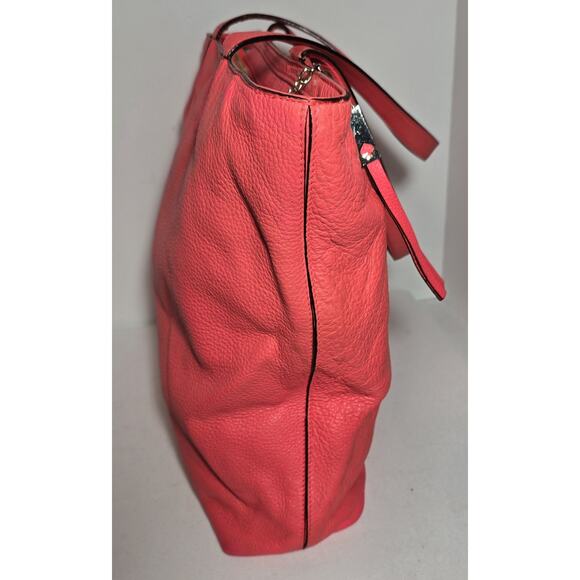 Kate Spade Elliot Grey Street Leather Tote Bag Purse In Hot Rose Pink Large - Picture 7 of 13